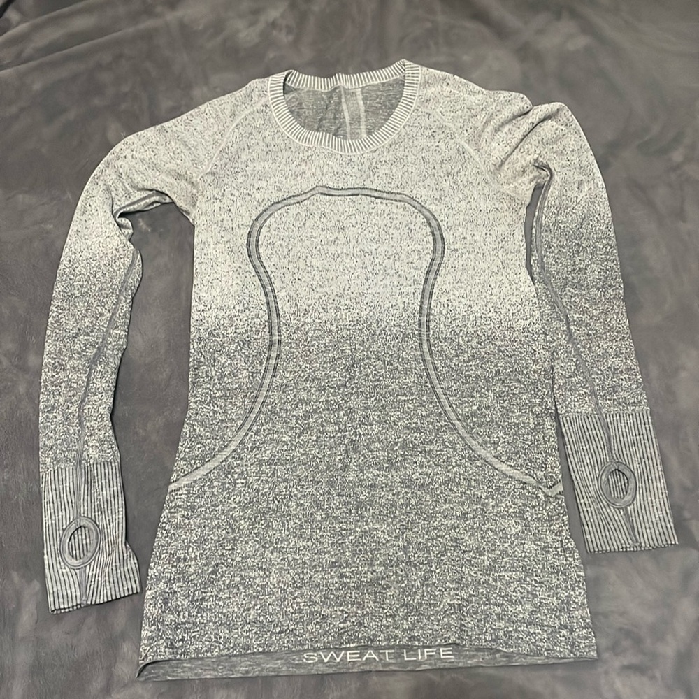 Lululemon swiftly ombré long sleeve sz 10